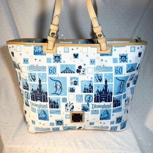 Disneyland 60th Diamond Celebration Dooney and Bourke Shopper Tote Bag Purse NWT
